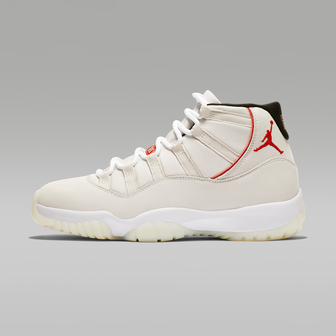 Overkicks - Air Jordan 11 Retro Platinum Tint (378037-016) - vista lateral
