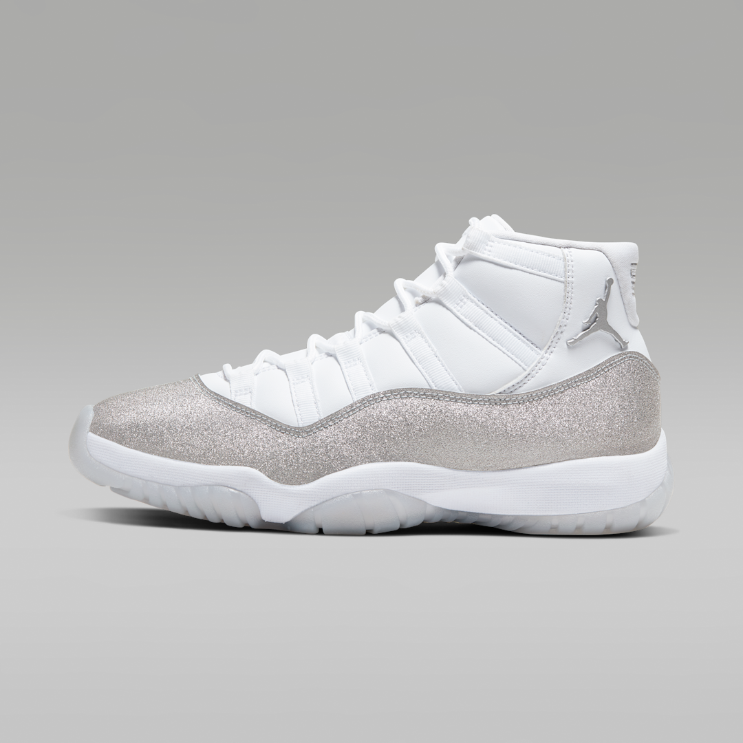 Overkicks - Air Jordan 11 Retro White Metallic Silver (AR0715-100) - vista lateral