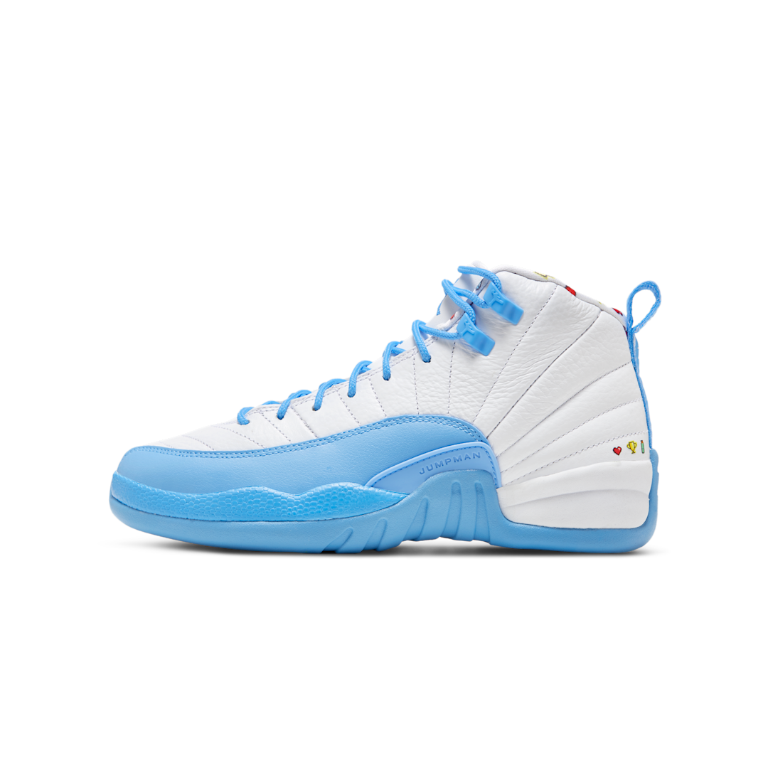 Overkicks - Air Jordan 12 Retro Emoji (GS) (DQ4365-114) - vista lateral