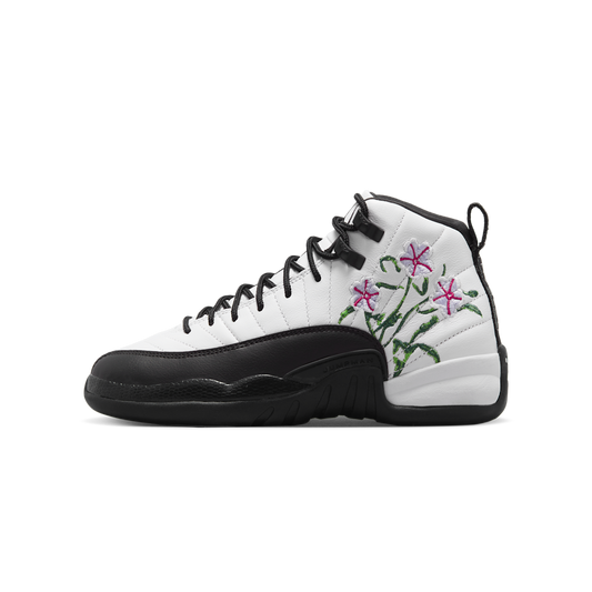 Overkicks - Air Jordan 12 Retro Floral (GS) (DR6956-100) - vista lateral