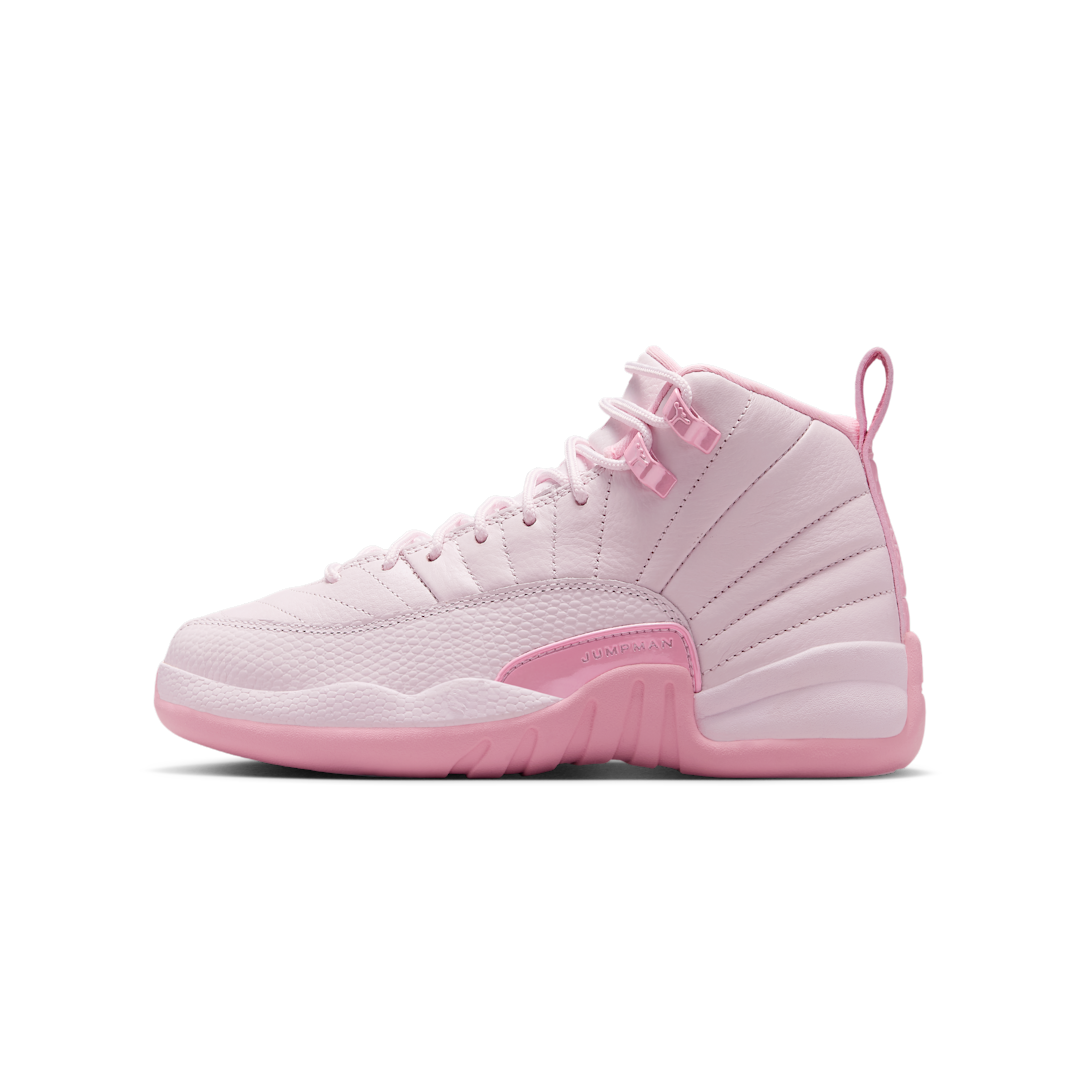 Overkicks - Air Jordan 12 Retro Pearl Pink (GS) (510815-600) - vista lateral
