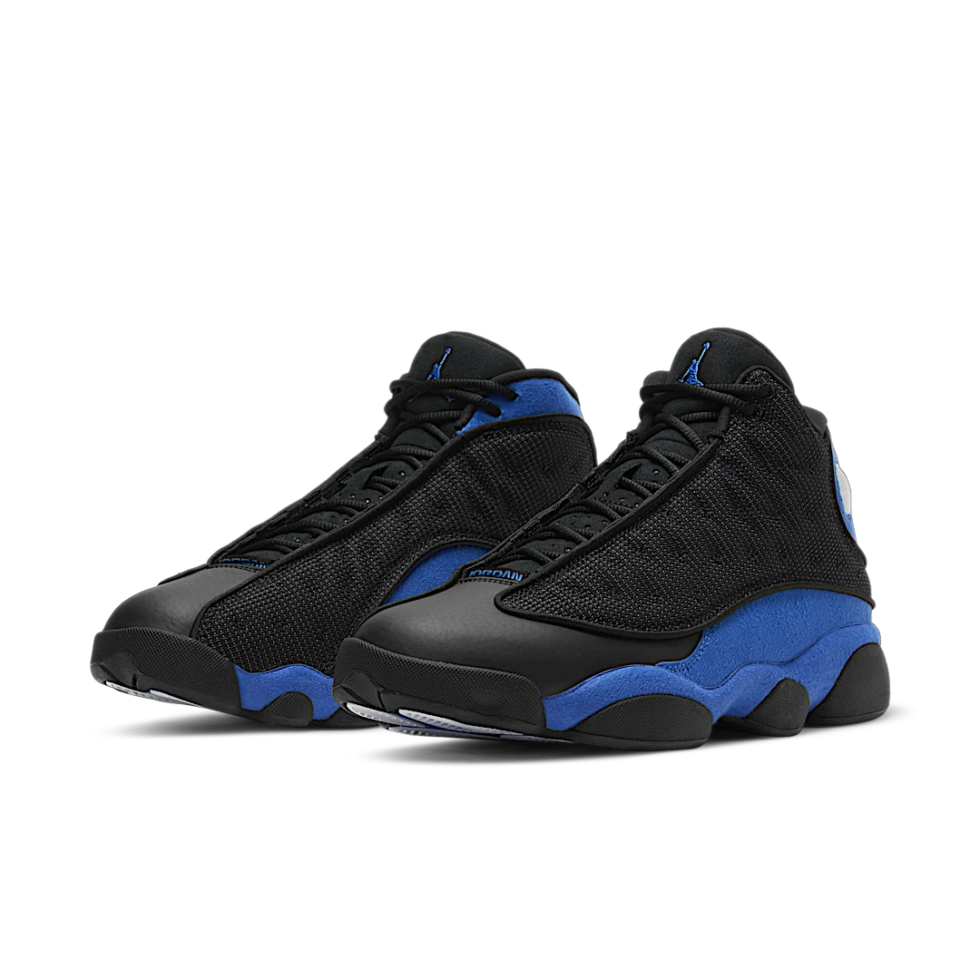 Overkicks - Air Jordan 13 Retro Black Hyper Royal (414571-040) - vista trasera
