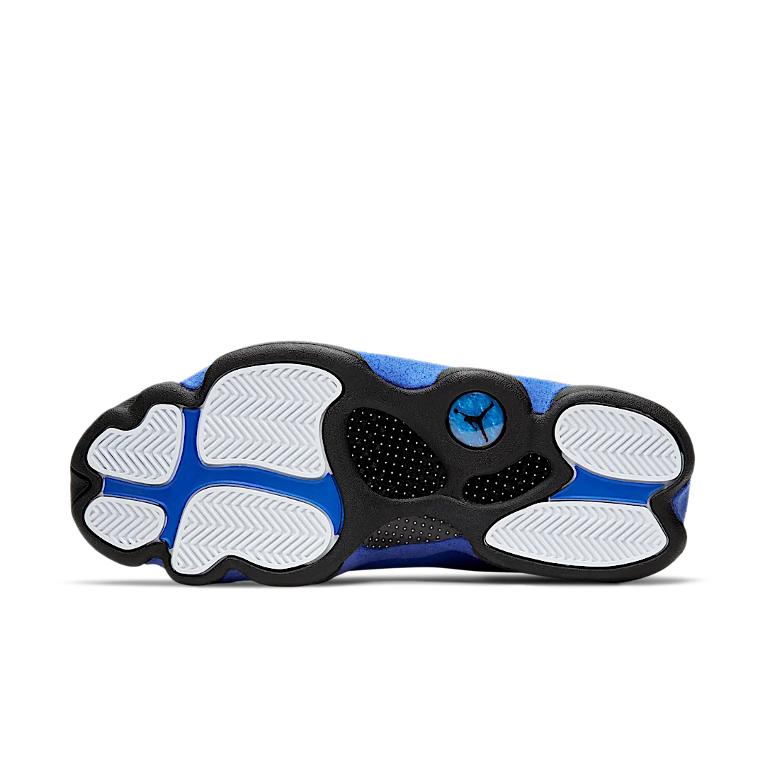 Overkicks - Air Jordan 13 Retro Black Hyper Royal (414571-040) - detalle suela