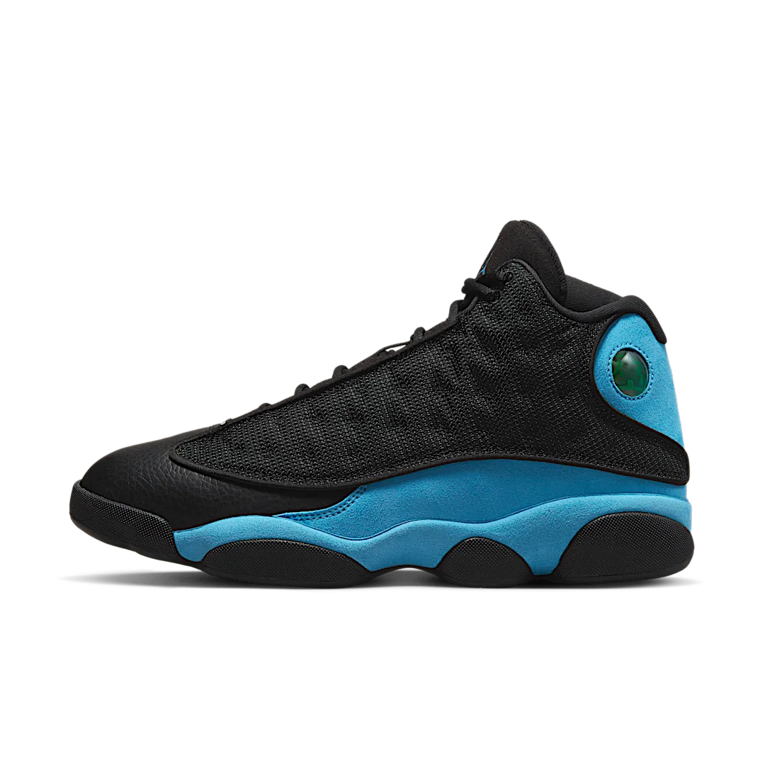 Overkicks - Air Jordan 13 Retro Black University Blue (DJ5982-041) - vista lateral