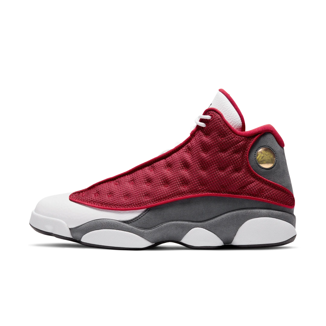 Overkicks - Air Jordan 13 Retro Gym Red Flint Grey (DJ5982-600) - vista lateral