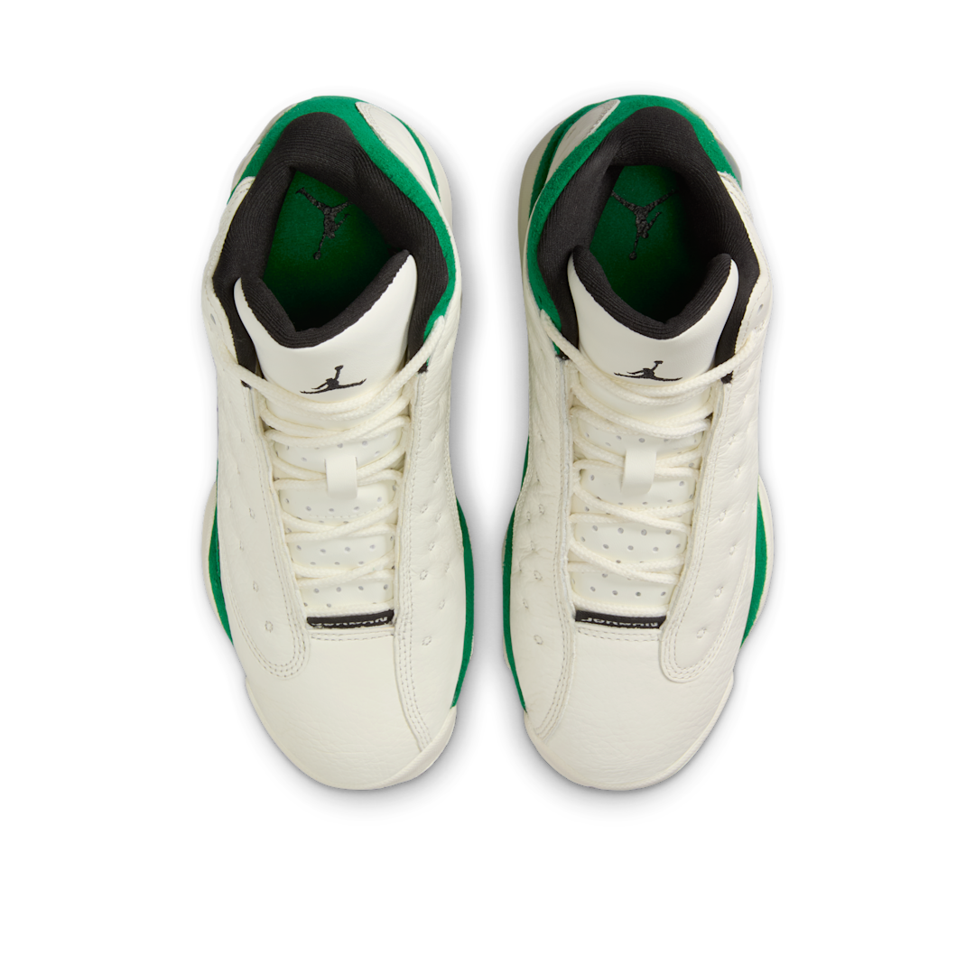 Overkicks - Air Jordan 13 Retro Sail Pine Green (GS) (HQ0780-103) - imagen 3