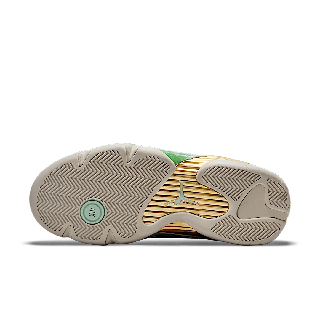 Overkicks - Air Jordan 14 Retro Aleali May Fortune (DJ1034-200) - detalle suela