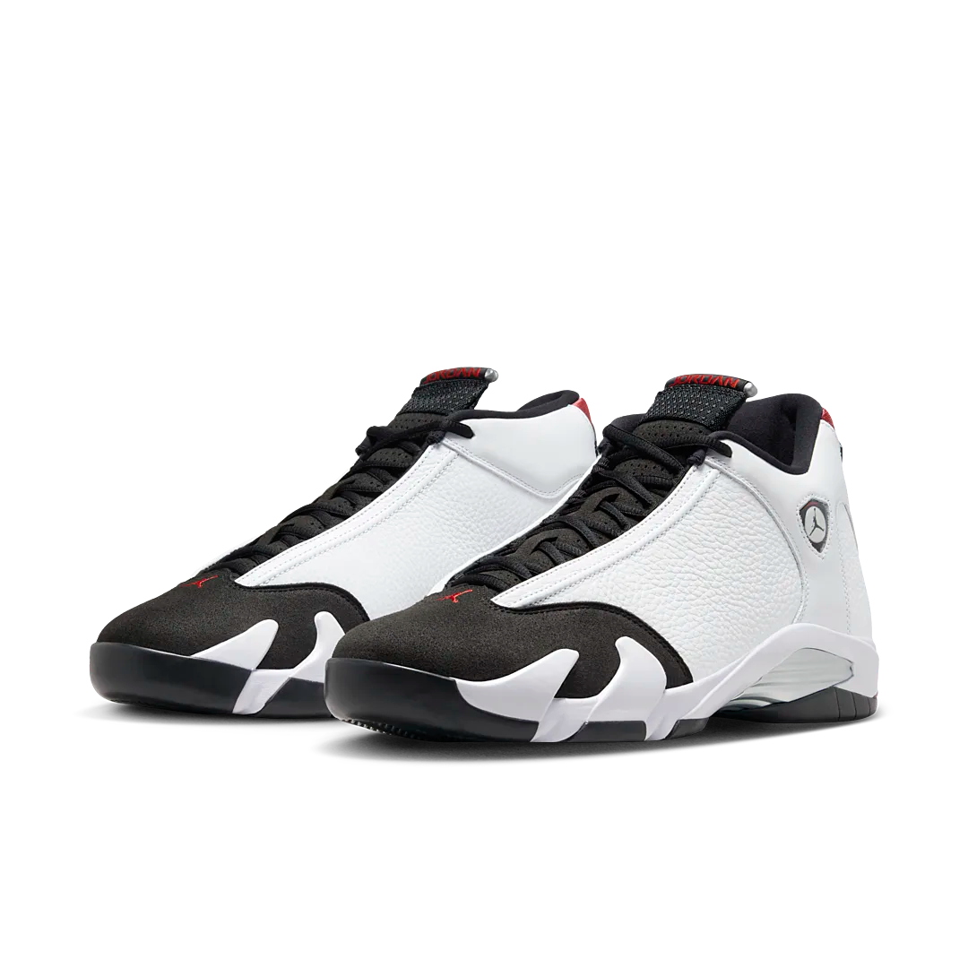 Overkicks - Air Jordan 14 Retro Black Toe (2024) (487471-160) - vista trasera