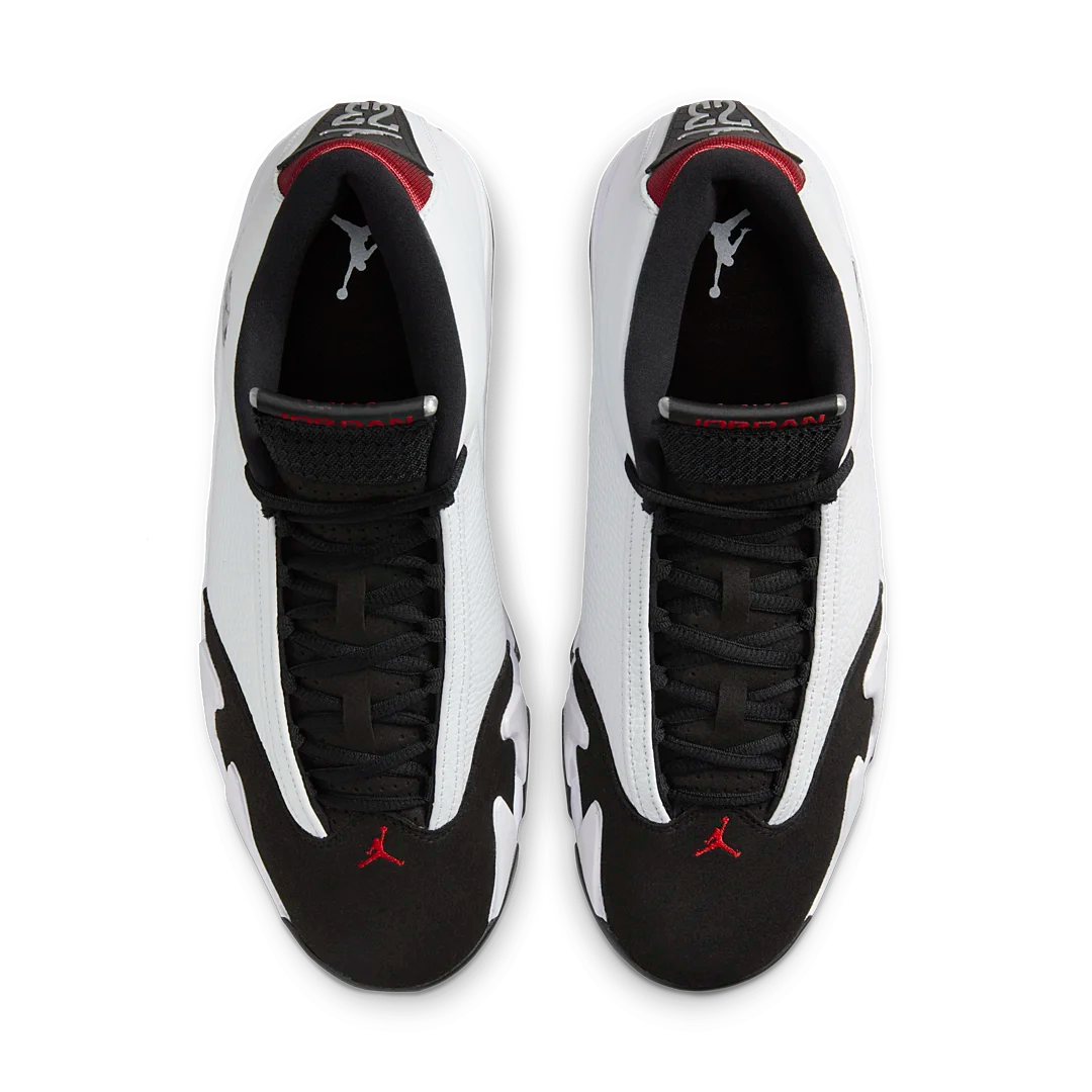 Overkicks - Air Jordan 14 Retro Black Toe (2024) (487471-160) - par completo