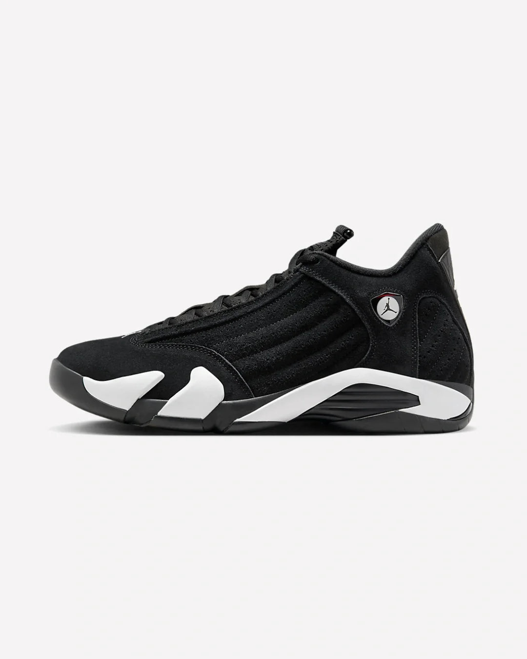 Overkicks - Air Jordan 14 Retro Black White (487471-016) - vista lateral