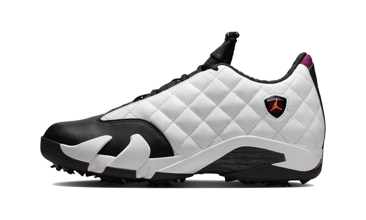 Overkicks - Air Jordan 14 Retro Golf NRG Bordeaux (IB1828-100) - vista lateral