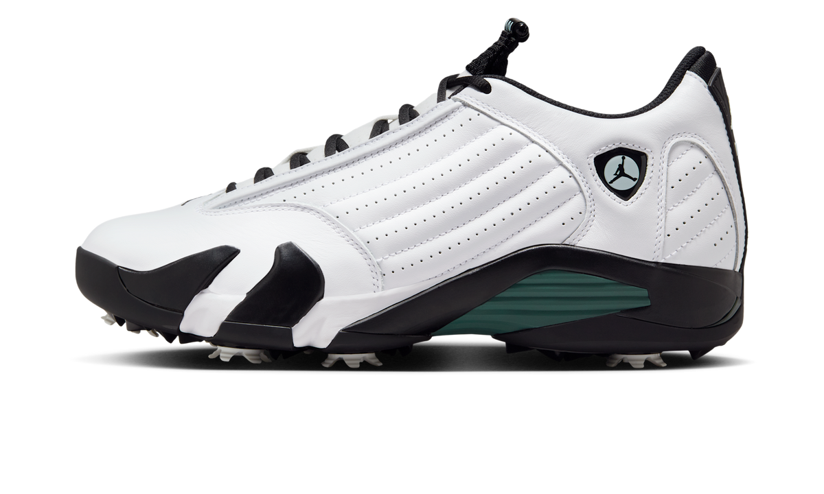 Overkicks - Air Jordan 14 Retro Golf Oxidized Green (HJ7710-100) - vista lateral