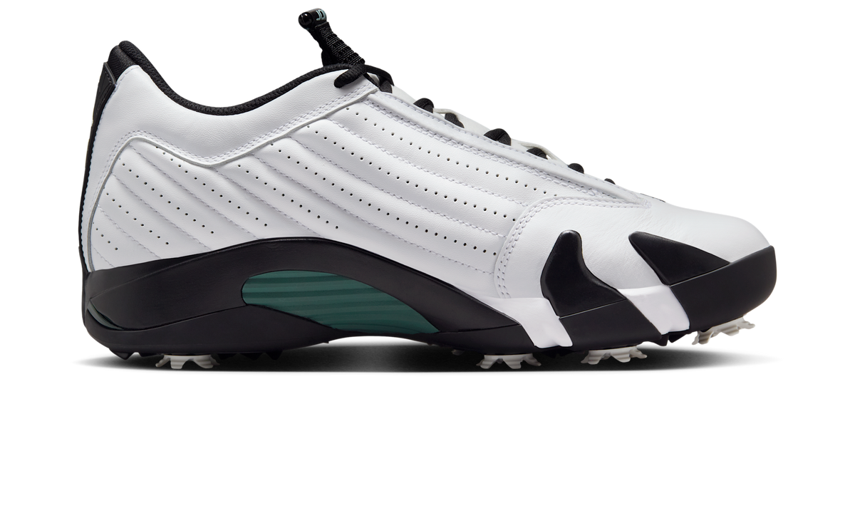 Overkicks - Air Jordan 14 Retro Golf Oxidized Green (HJ7710-100) - detalle suela