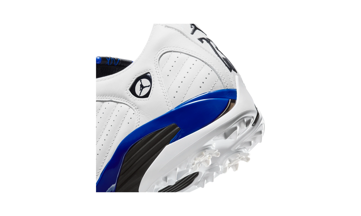 Overkicks - Air Jordan 14 Retro Golf White Hyper Royal (HJ7710-101) - detalle