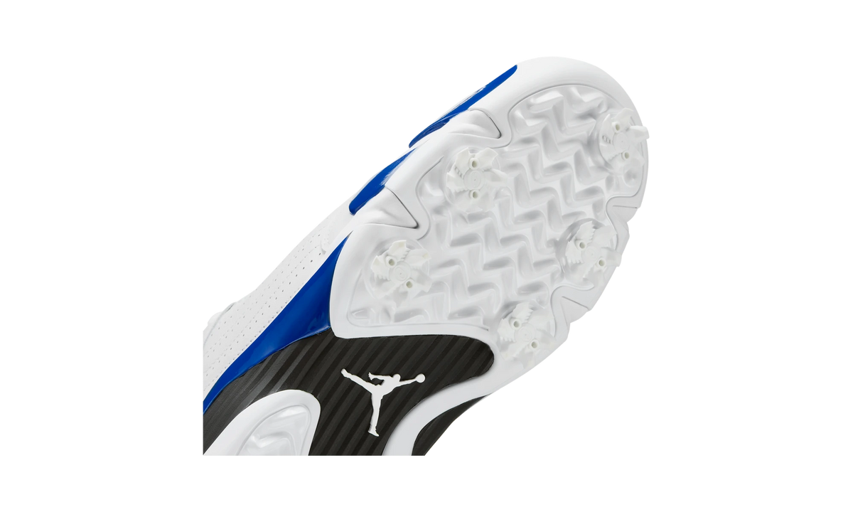 Overkicks - Air Jordan 14 Retro Golf White Hyper Royal (HJ7710-101) - detalle