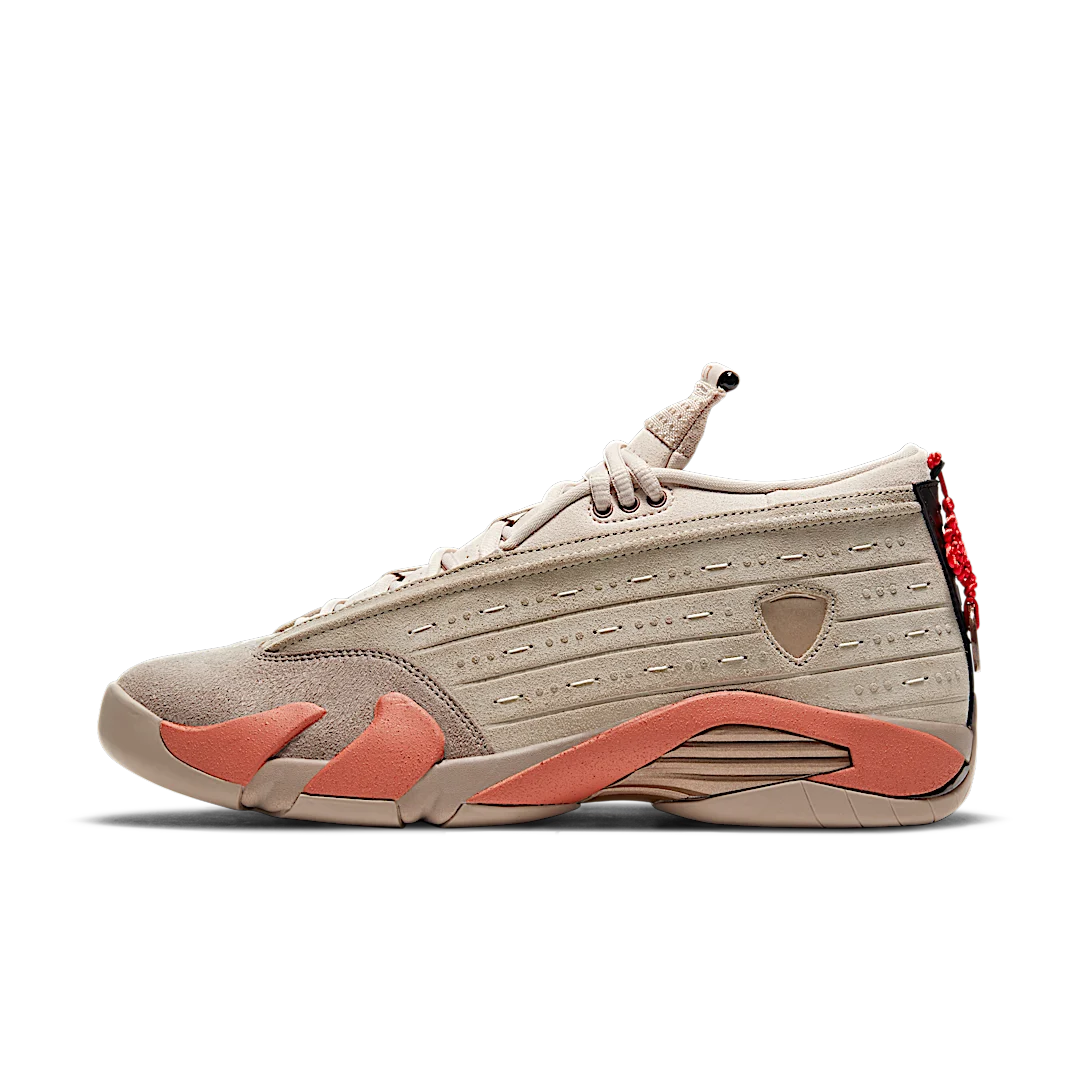 Overkicks - Air Jordan 14 Retro Low CLOT Terra Blush (DC9857-200) - vista lateral