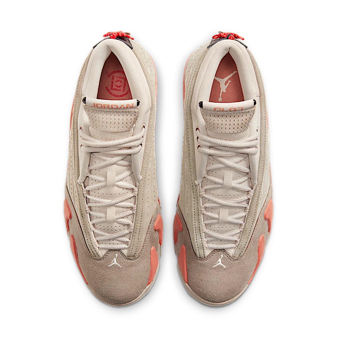 Overkicks - Air Jordan 14 Retro Low CLOT Terra Blush (DC9857-200) - par completo