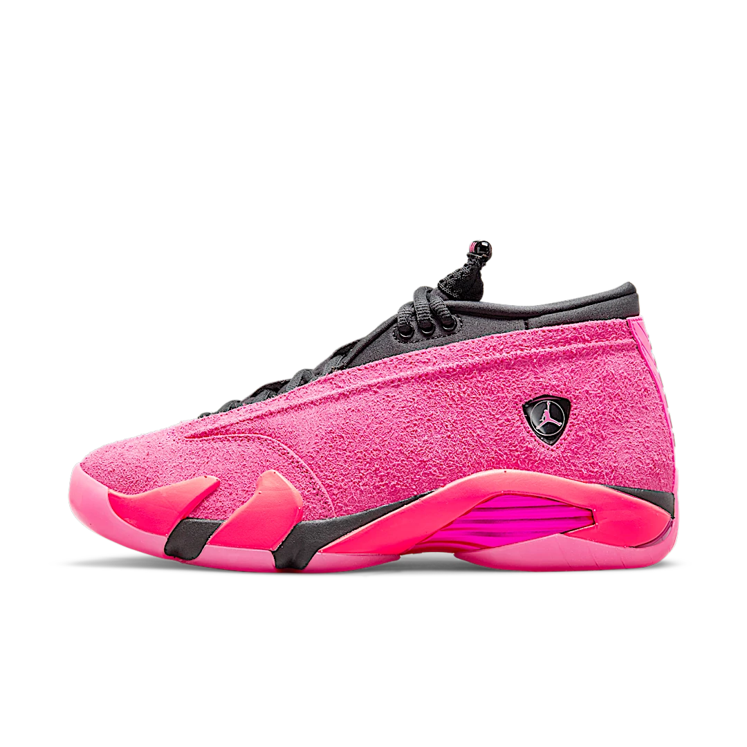 Overkicks - Air Jordan 14 Retro Low Shocking Pink (DH4121-600) - vista lateral