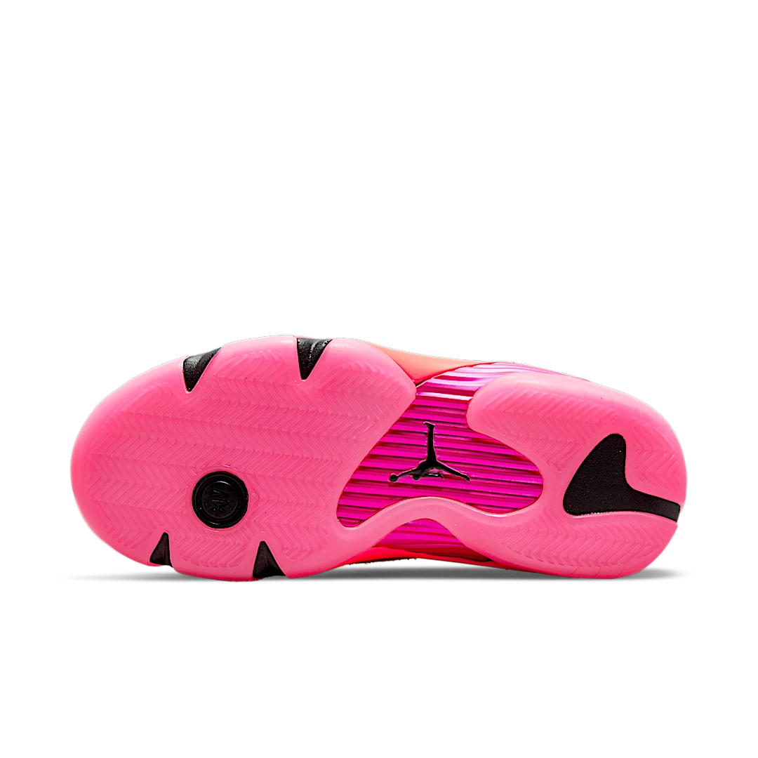 Overkicks - Air Jordan 14 Retro Low Shocking Pink (DH4121-600) - detalle suela
