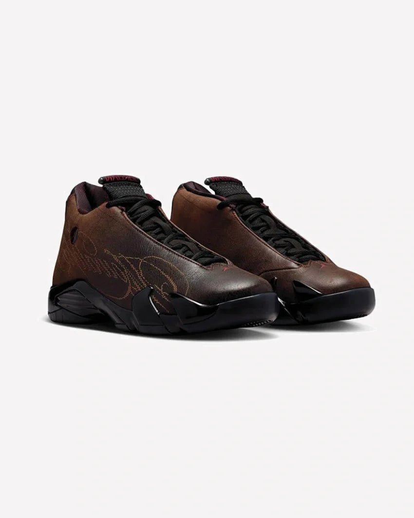 Overkicks - Air Jordan 14 Retro Mowalola Burnt Red (IQ5708-001) - imagen 2