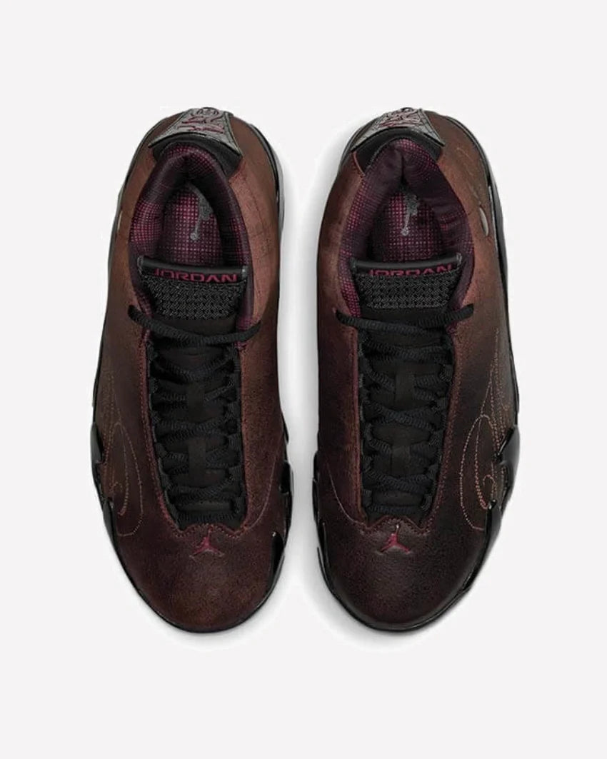 Overkicks - Air Jordan 14 Retro Mowalola Burnt Red (IQ5708-001) - imagen 4
