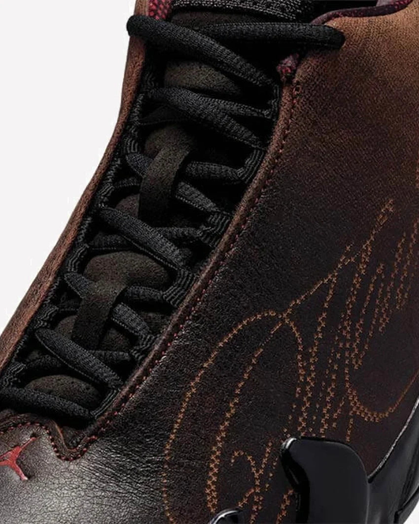 Overkicks - Air Jordan 14 Retro Mowalola Burnt Red (IQ5708-001) - imagen 5