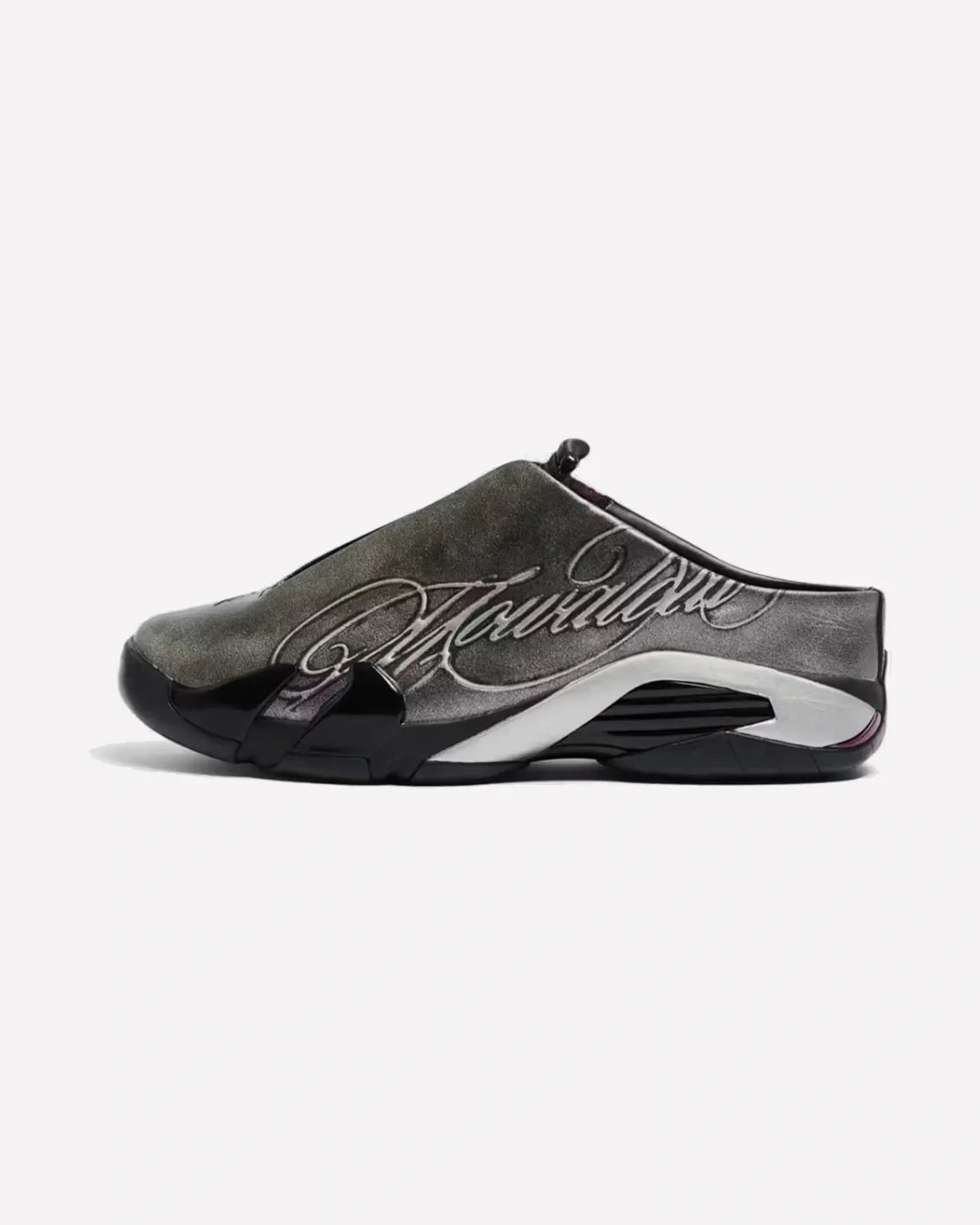 Overkicks - Air Jordan 14 Retro Mule Mowalola Burnt Red (IR0908-001) - vista lateral