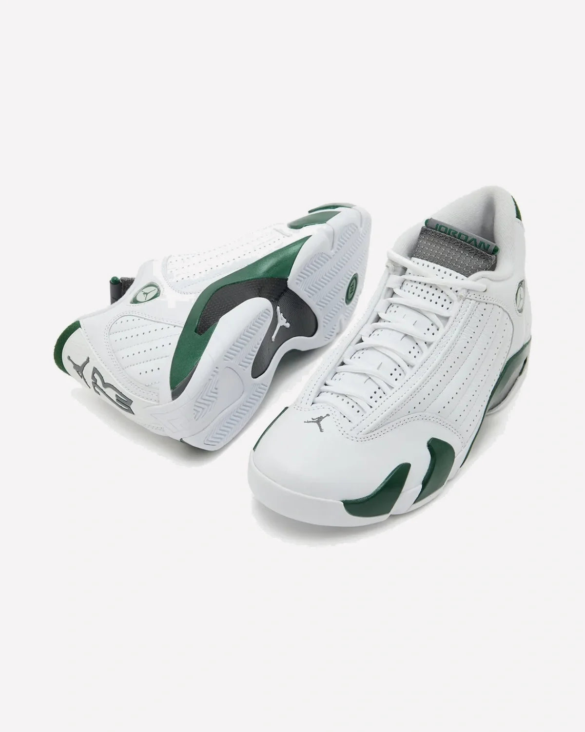Overkicks - Air Jordan 14 Retro White Forest Green (2026) (487471-300) - imagen 2