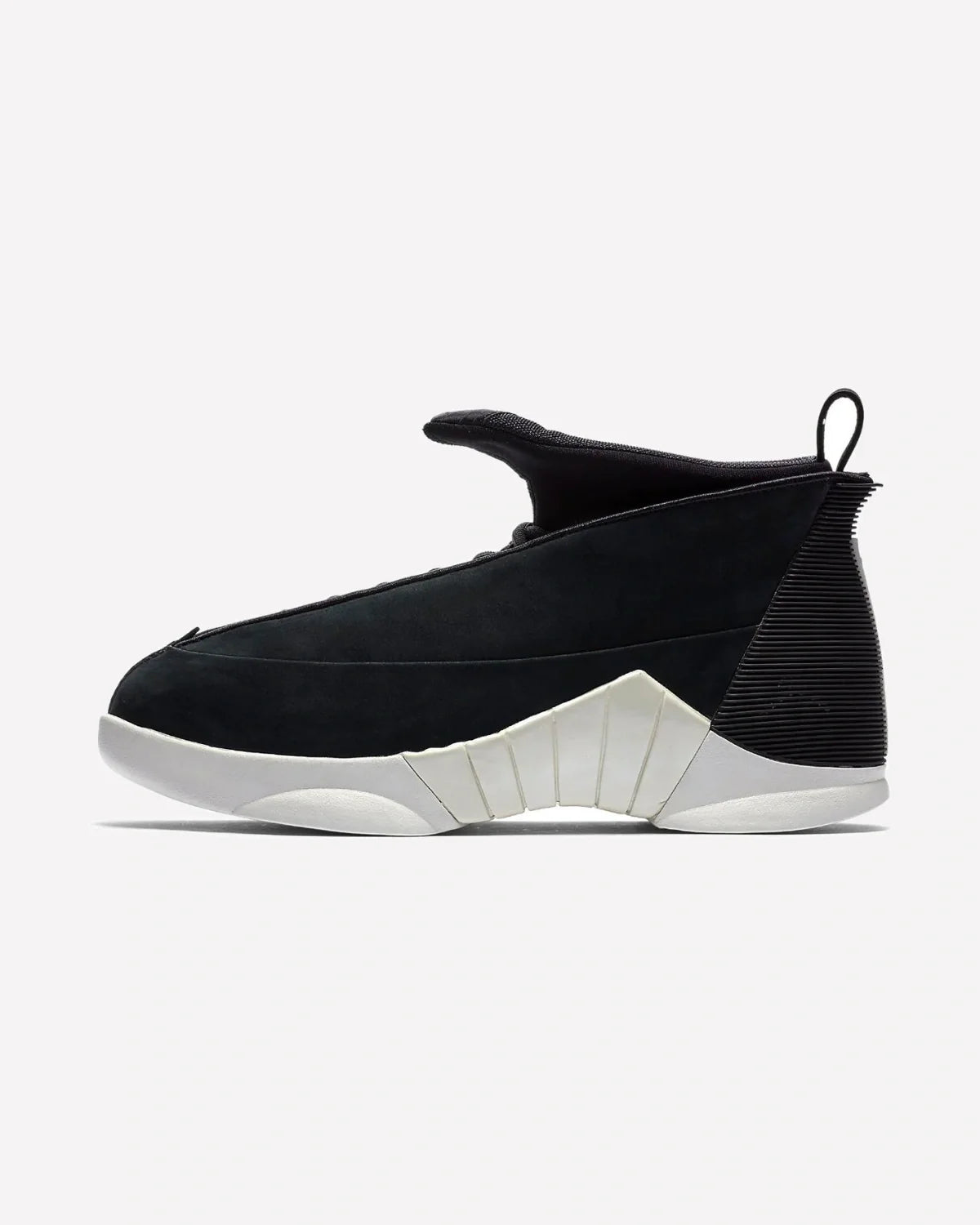 Overkicks - Air Jordan 15 Retro PSNY Black Suede (921194-011) - vista lateral
