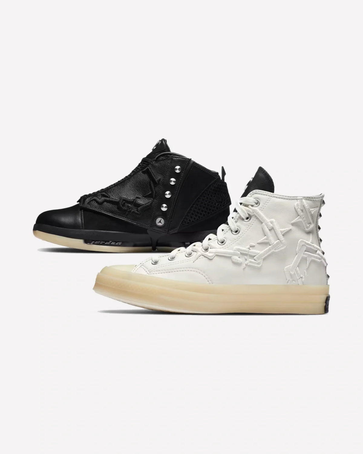 Overkicks - Air Jordan 16 Retro & Converse Chuck Taylor All-Star 70 Hi Why Not? Pack (DA1323-900) - vista lateral