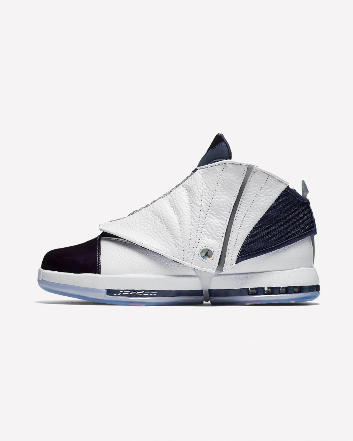 Overkicks - Air Jordan 16 Retro Midnight Navy (2016) (683075-106) - vista lateral