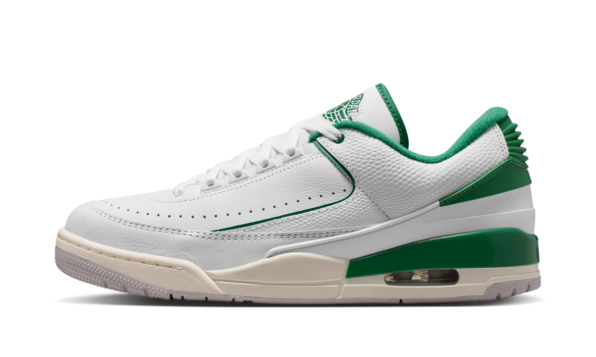 Overkicks - Air Jordan 2/3 White Pine Green (FD0383-103) - vista lateral