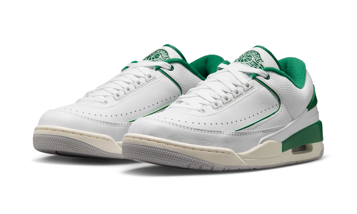 Overkicks - Air Jordan 2/3 White Pine Green (FD0383-103) - vista trasera