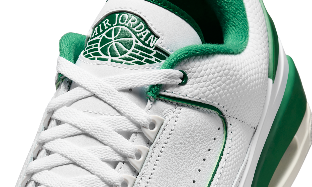Overkicks - Air Jordan 2/3 White Pine Green (FD0383-103) - detalle lateral interior