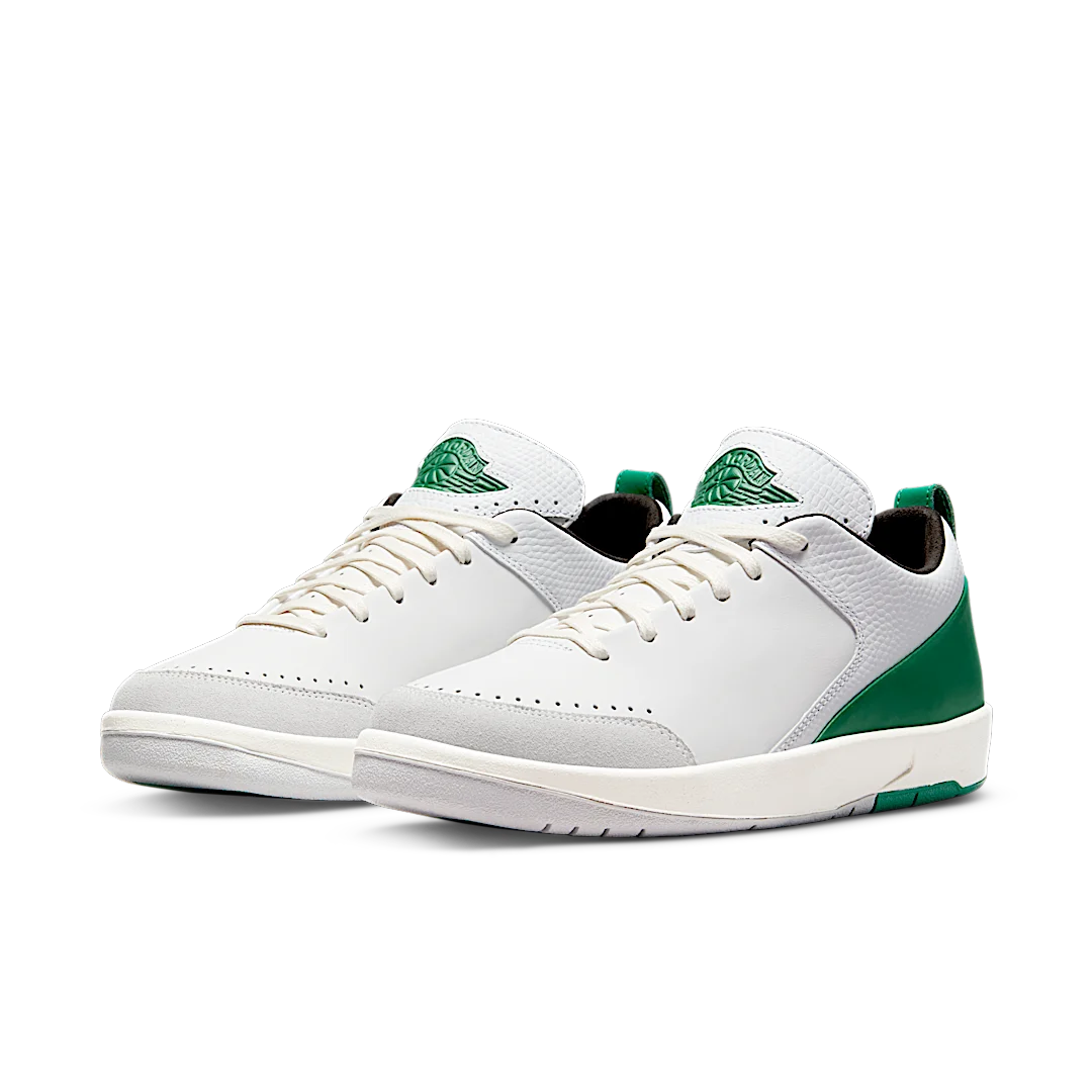 Overkicks - Air Jordan 2 Retro Low SE Nina Chanel Abney White Malachite (DQ0560-160) - vista trasera