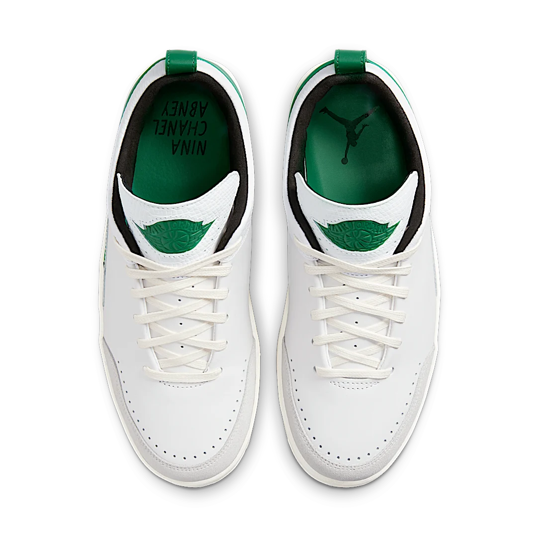 Overkicks - Air Jordan 2 Retro Low SE Nina Chanel Abney White Malachite (DQ0560-160) - par completo