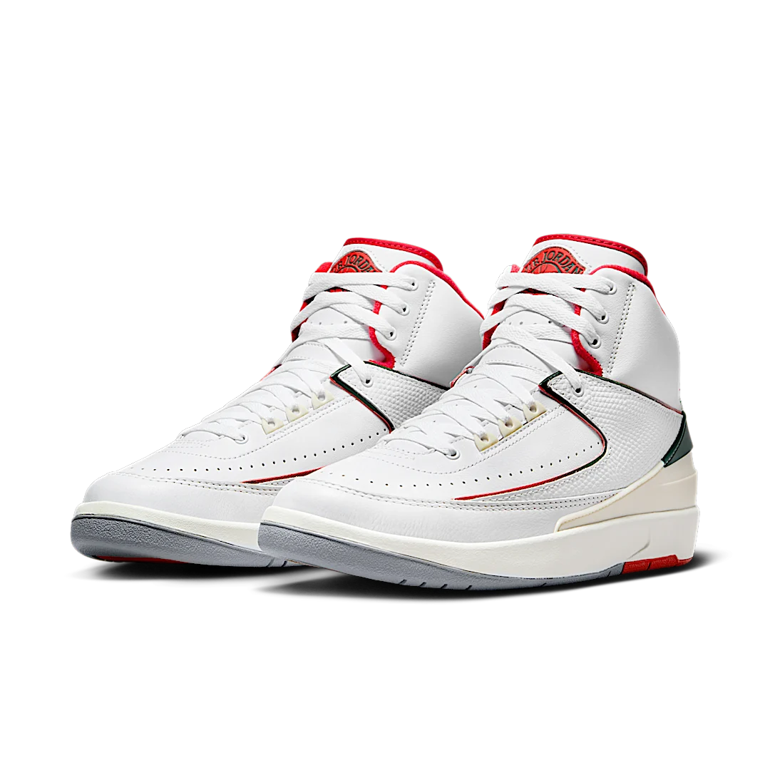 Overkicks - Air Jordan 2 Retro Origins (DR8884-101 / DQ8562-101) - vista trasera