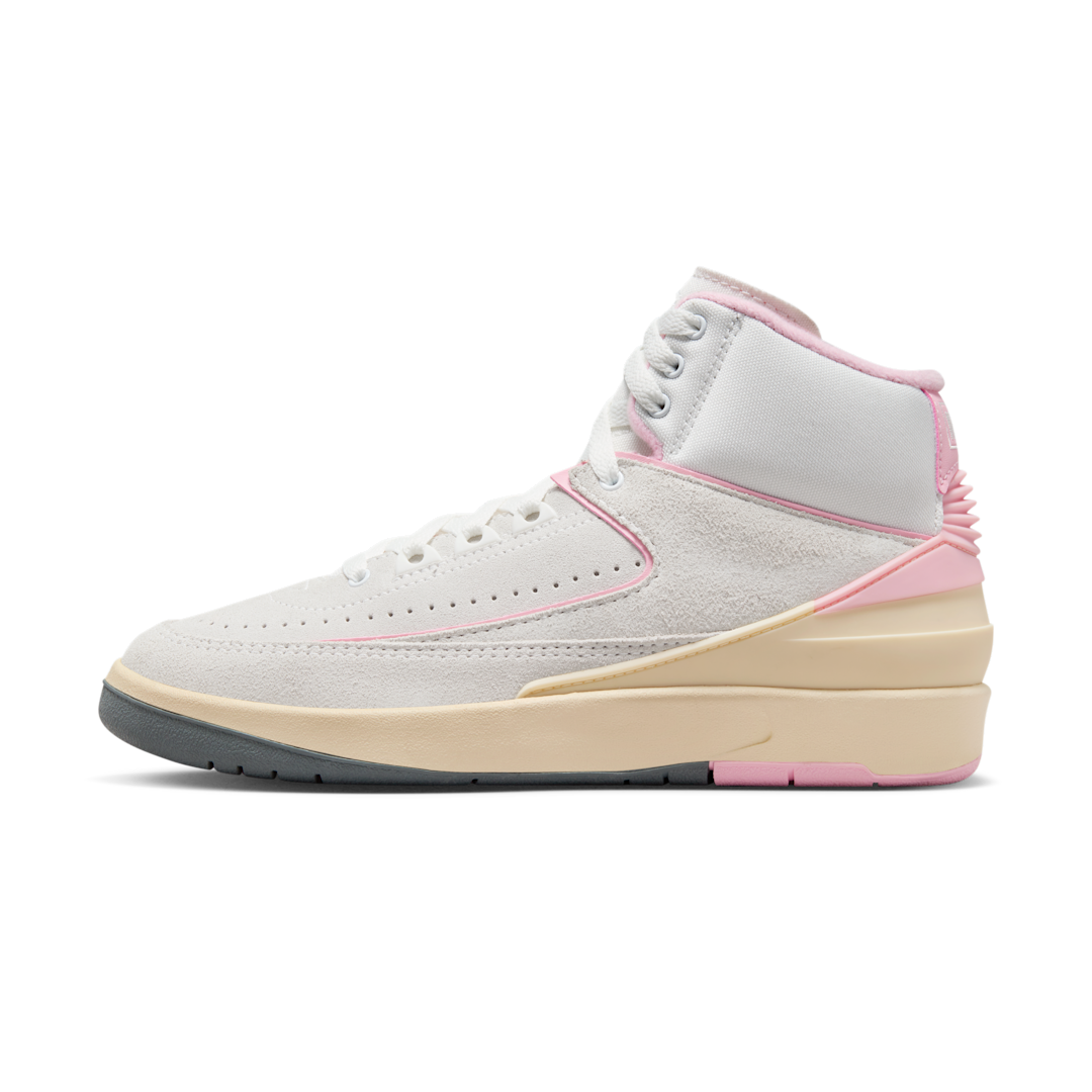 Overkicks - Air Jordan 2 Retro Soft Pink (FB2372-100) - vista lateral