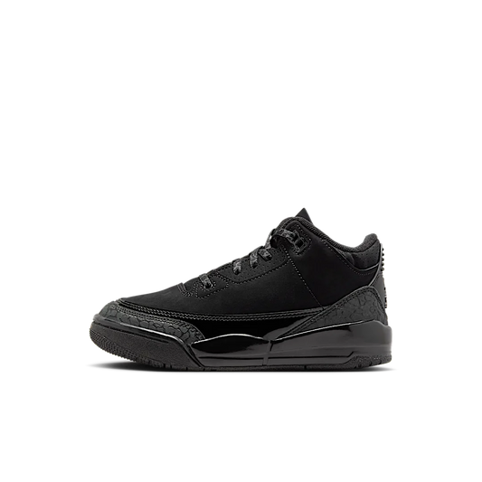 Overkicks - Air Jordan 3 Retro Black Cat (2025) (PS) (DM0966-001) - vista lateral