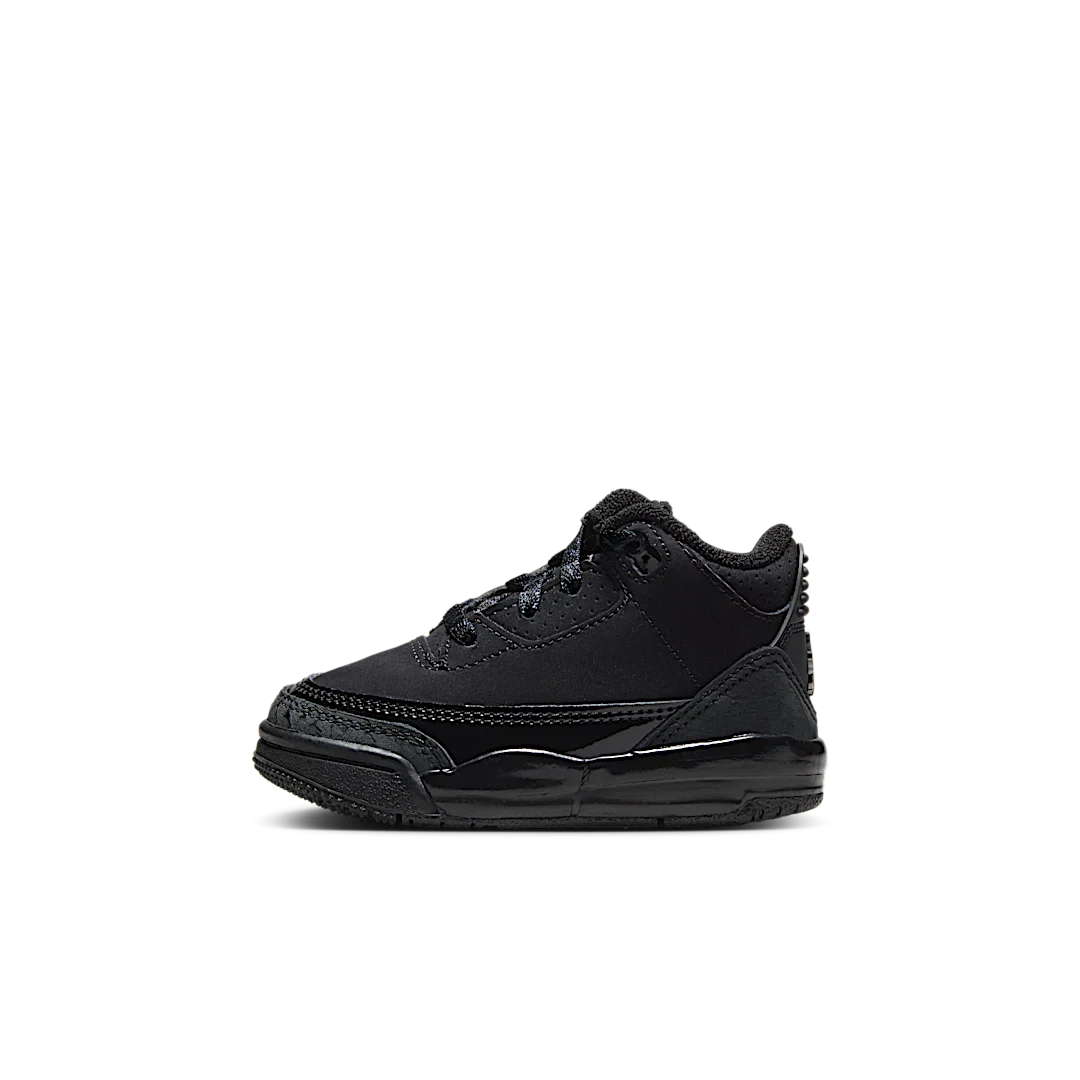 Overkicks - Air Jordan 3 Retro Black Cat (2025) (TD) (DM0968-001) - vista lateral