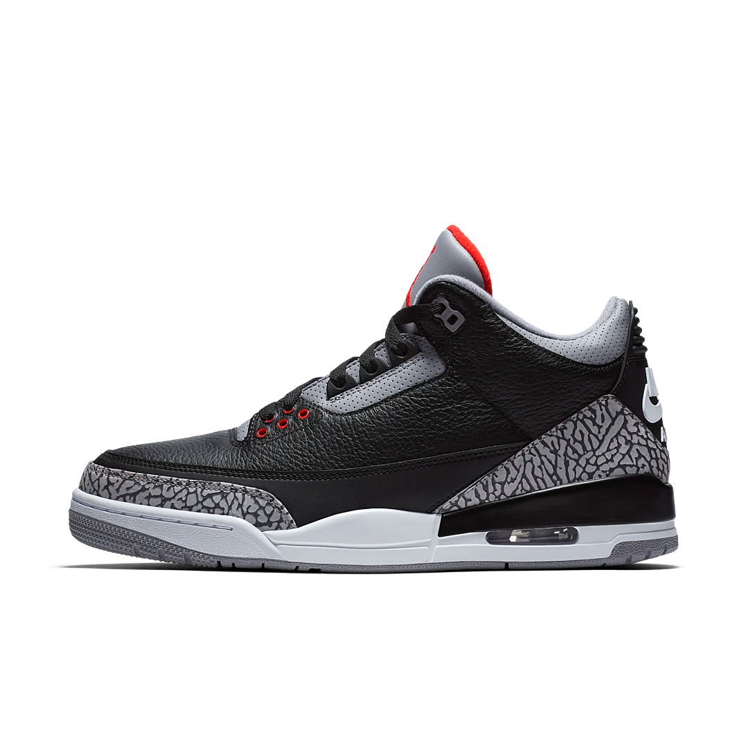 Overkicks - Air Jordan 3 Retro Black Cement (2018) (854262-001) - vista lateral