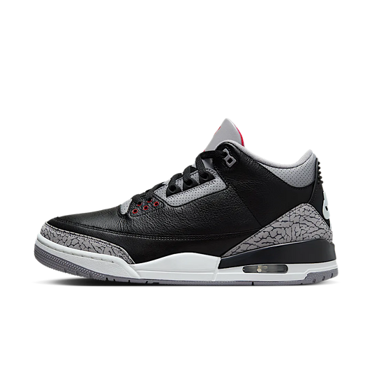 Overkicks - Air Jordan 3 Retro Black Cement (2024) (GS) (DM0967-010) - vista lateral