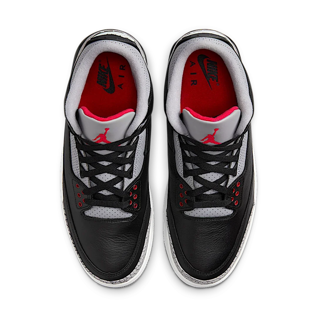 Overkicks - Air Jordan 3 Retro Black Cement (2024) (GS) (DM0967-010) - imagen 3
