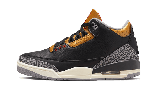 Overkicks - Air Jordan 3 Retro Black Cement Gold (CK9246-067) - vista lateral