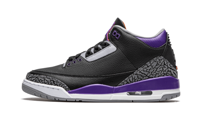 Overkicks - Air Jordan 3 Retro Black Court Purple (CT8532-050) - vista lateral