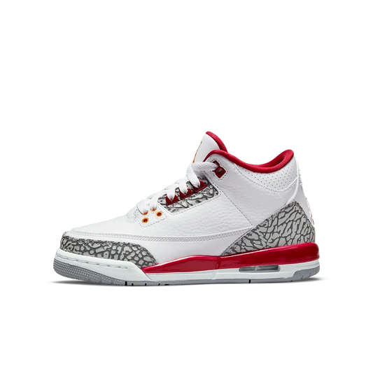 Overkicks - Air Jordan 3 Retro Cardinal (GS) (398614-126) - vista lateral