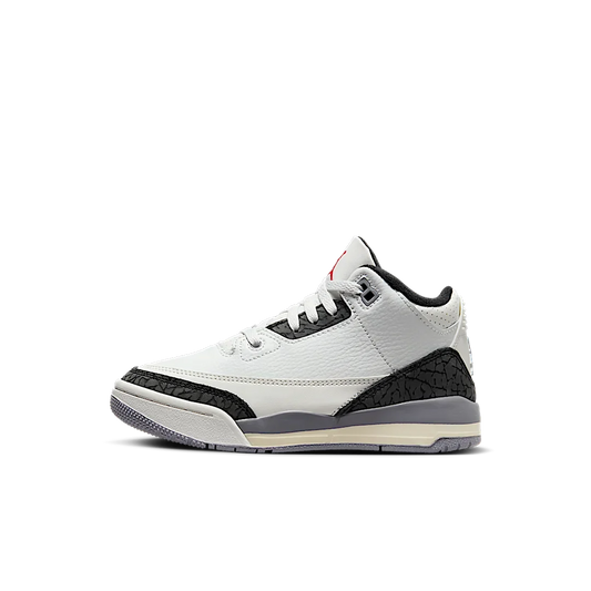 Overkicks - Air Jordan 3 Retro Cement Grey (PS) (DM0966-106) - vista lateral