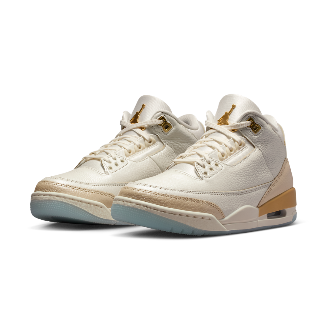 Overkicks - Air Jordan 3 Retro Champagne and Oysters (IB2255-100) - vista trasera