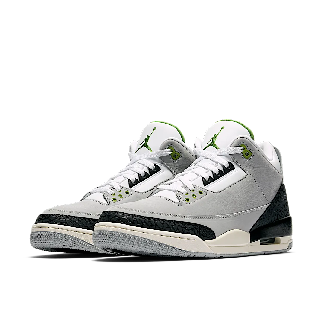 Overkicks - Air Jordan 3 Retro Chlorophyll (136064-006) - vista trasera