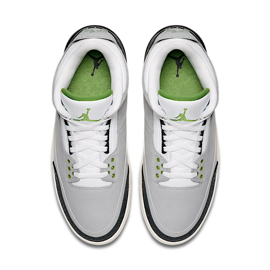 Overkicks - Air Jordan 3 Retro Chlorophyll (136064-006) - par completo